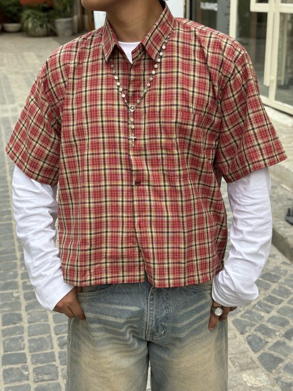 RED BOXY SHIRT