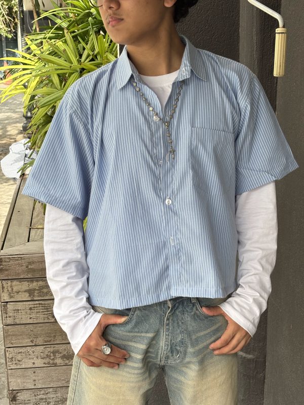 HEAVEN BLUE BOXY SHIRT