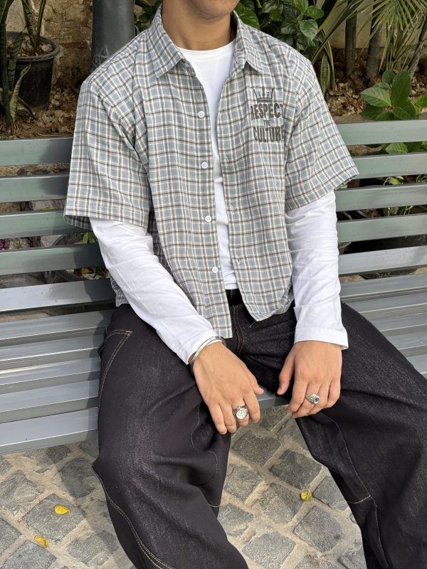 LIGHT BLUE BOXY SHIRT