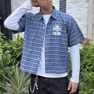 BLUE BOXY SHIRT