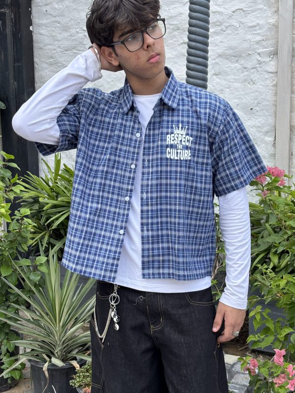 BLUE BOXY SHIRT
